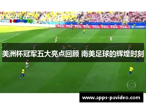 美洲杯冠军五大亮点回顾 南美足球的辉煌时刻