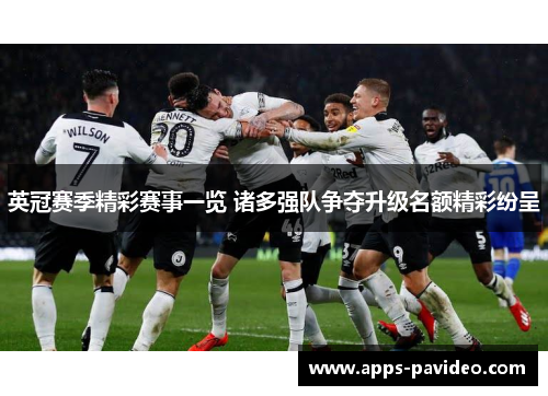 英冠赛季精彩赛事一览 诸多强队争夺升级名额精彩纷呈
